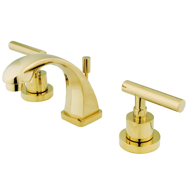 KS4942CML Manhattan 8" Widespread Bathroom Faucet, Polished Brass